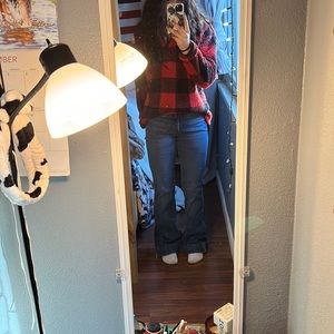 Jeans and half zip up